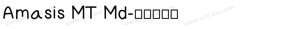 Amasis MT Md字体转换
